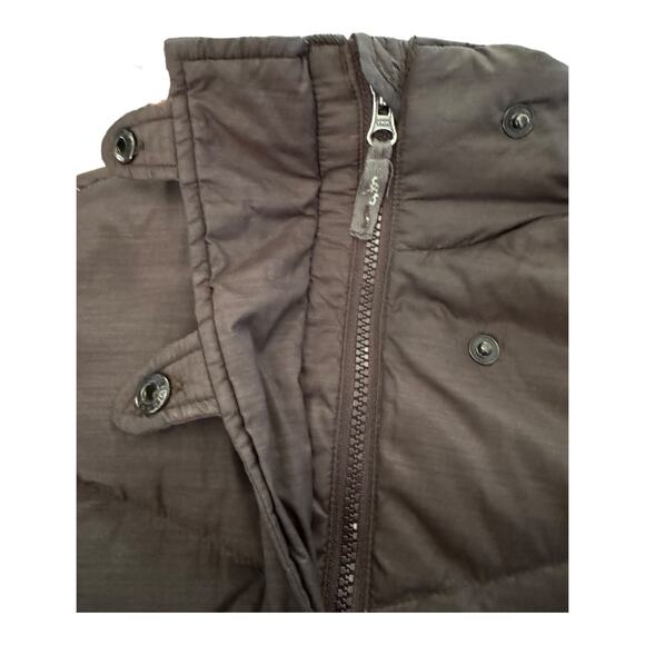Eastern Mountain Sports Browm down coat removable Faux fur Hood size medium - Picture 10 of 12